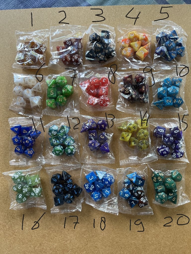 Dungeons & Dragons Dobbelsteen set, Vijf spelers of meer, Ophalen of Verzenden, Nieuw