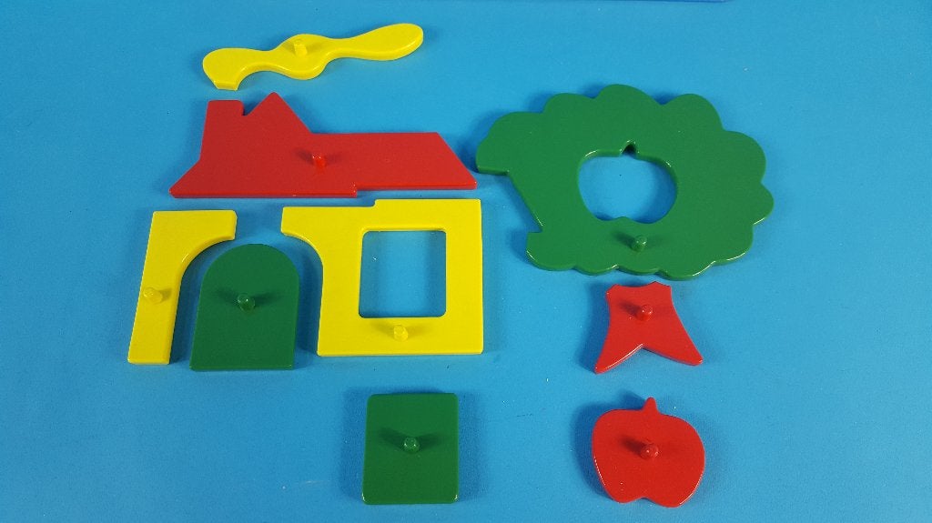 Vintage puzzel, Jean, West Germany, huisje en boompje. 6B10, Tweedehands verkoop, Tweedehands verkoop, Gebruikt, Geen@idee.nl