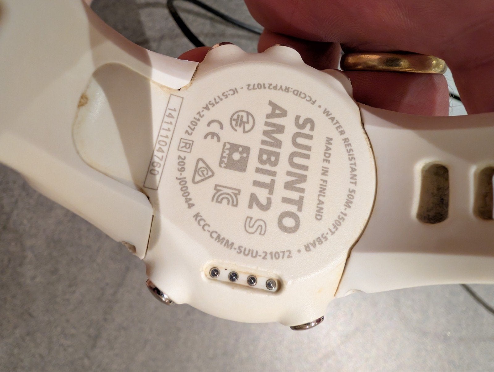 Suunto Ambit2 S sporthorloge met hartslagband, wit dames, Gebruikt, Wit, Ophalen of Verzenden, Suunto
