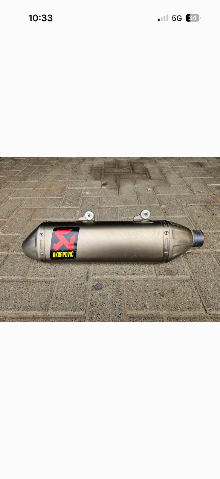 Husqvarna ktm Akrapovic uitlaatdemper, Ophalen of Verzenden, Gebruikt