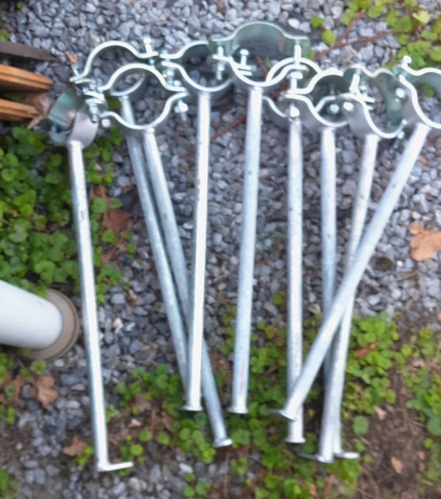 9x losse draagarmen - 50cm - paalbevestiging, Ophalen of Verzenden
