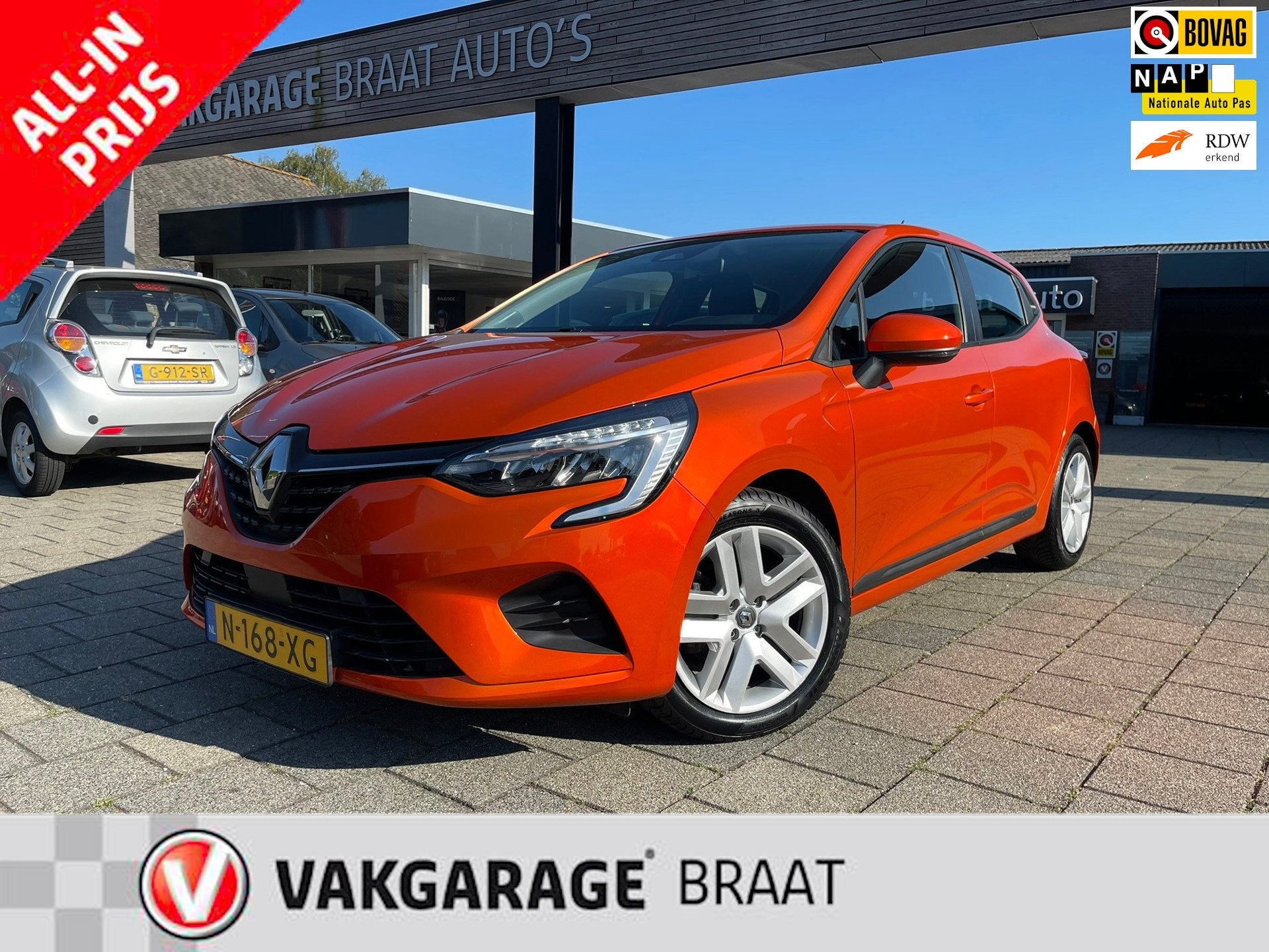 Renault Clio 1.6 Hybrid l CARPLAY l AIRCO l ALL-IN PRIJS!, Auto's, Stof, Gebruikt, Huisgarantie, Met garantie (alle)