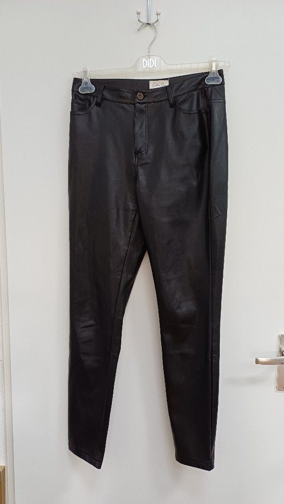 Cotton Club broek, zwart leatherlook, maat S, Zwart, Ophalen of Verzenden, Zo goed als nieuw, Maat 36 (S)