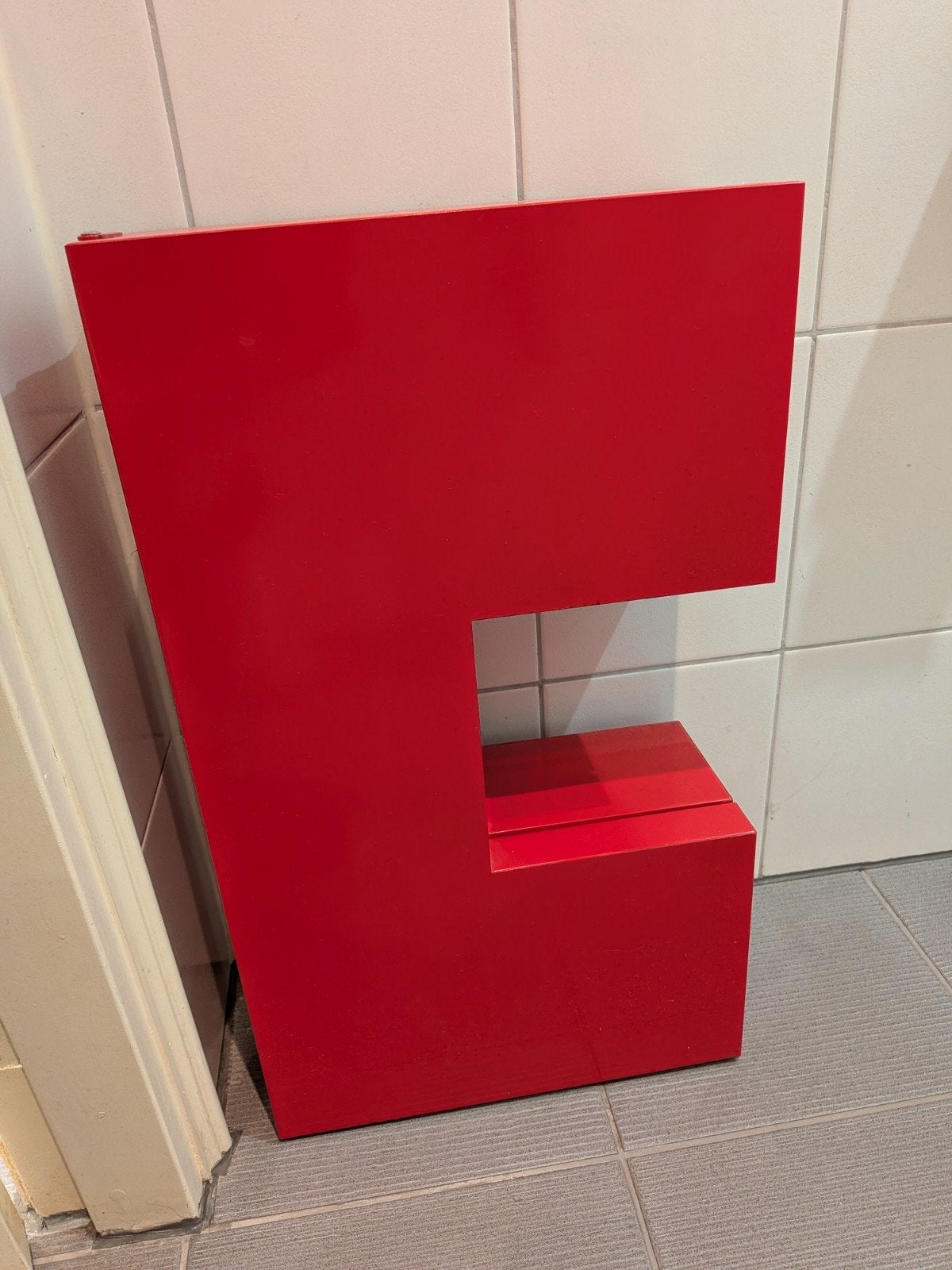 Vintage jaren '90 IKEA ÄTRAN rode plank 35x60 cm, Ophalen of Verzenden