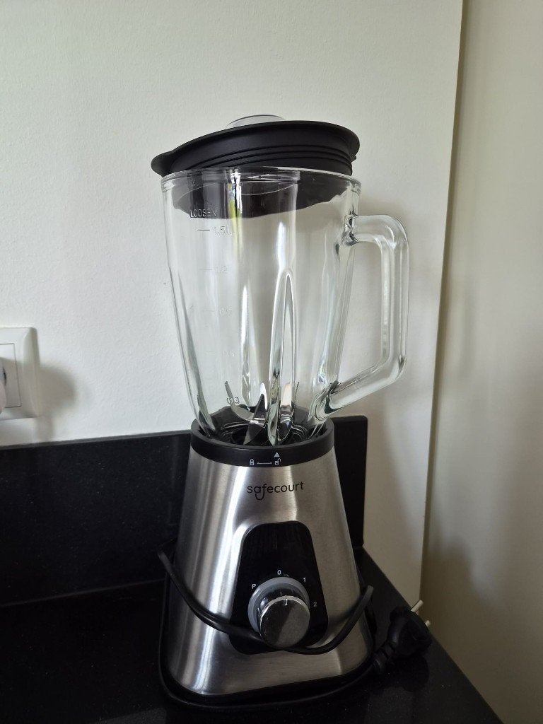 Safecourt blender, 1200W, glass jug + To-Go cup, barely used, Ophalen, Blender