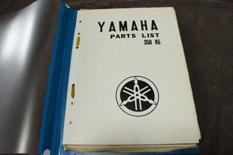 Yamaha 350  R5 1970 motorcycle parts list 350cc twin, Ophalen of Verzenden, Yamaha