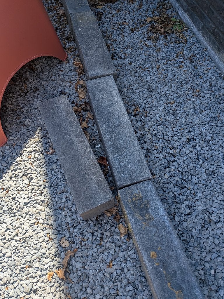 Gratis borderblokken, Tuin en Terras, Bielzen en Borders, Ophalen, Gebruikt, 25 tot 50 cm, Blok
