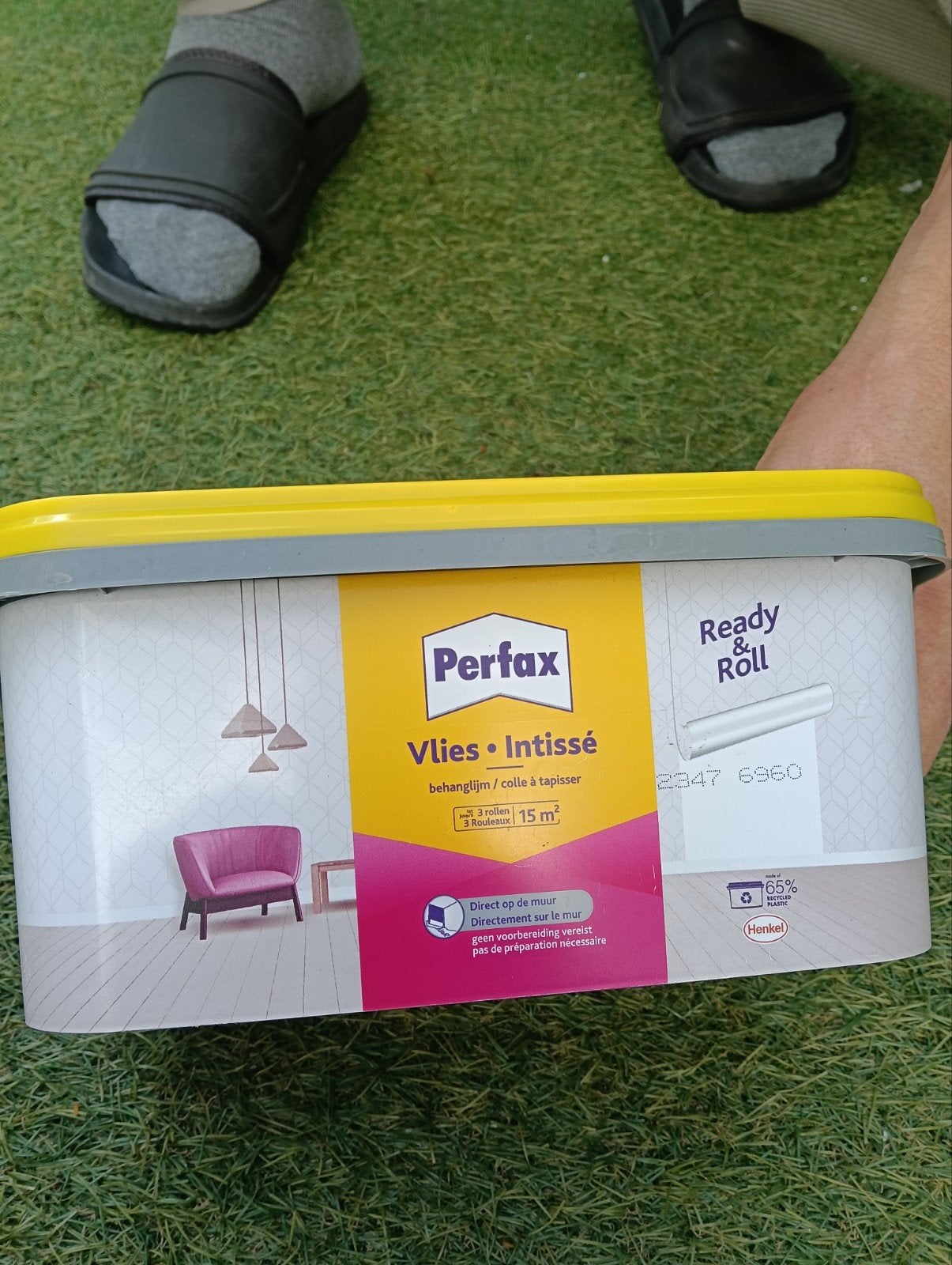 Perfax Ready & Roll Vliesbehanglijm - 2,25 kg (NIEUW), Ophalen of Verzenden, Vliesbehang, 10 tot 25 m², Overige merken