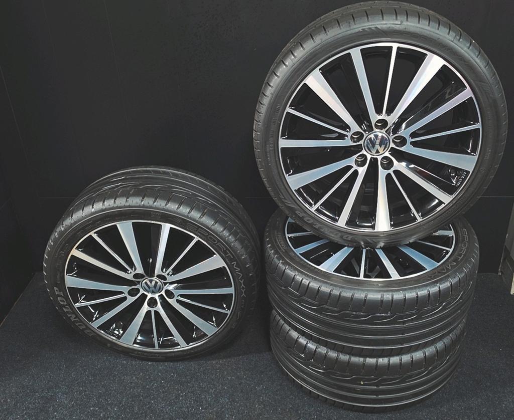 VW GOLF  5x112 preston velgen 18 inch dunlop, 18 inch, Velg(en), Ophalen of Verzenden, Vw