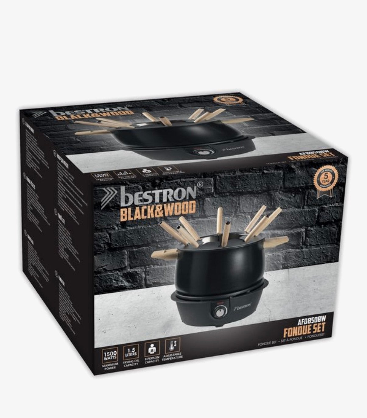 Bestron electrische fondue set - nieuw, Ophalen of Verzenden, Nieuw, Elektrisch, Fondueset