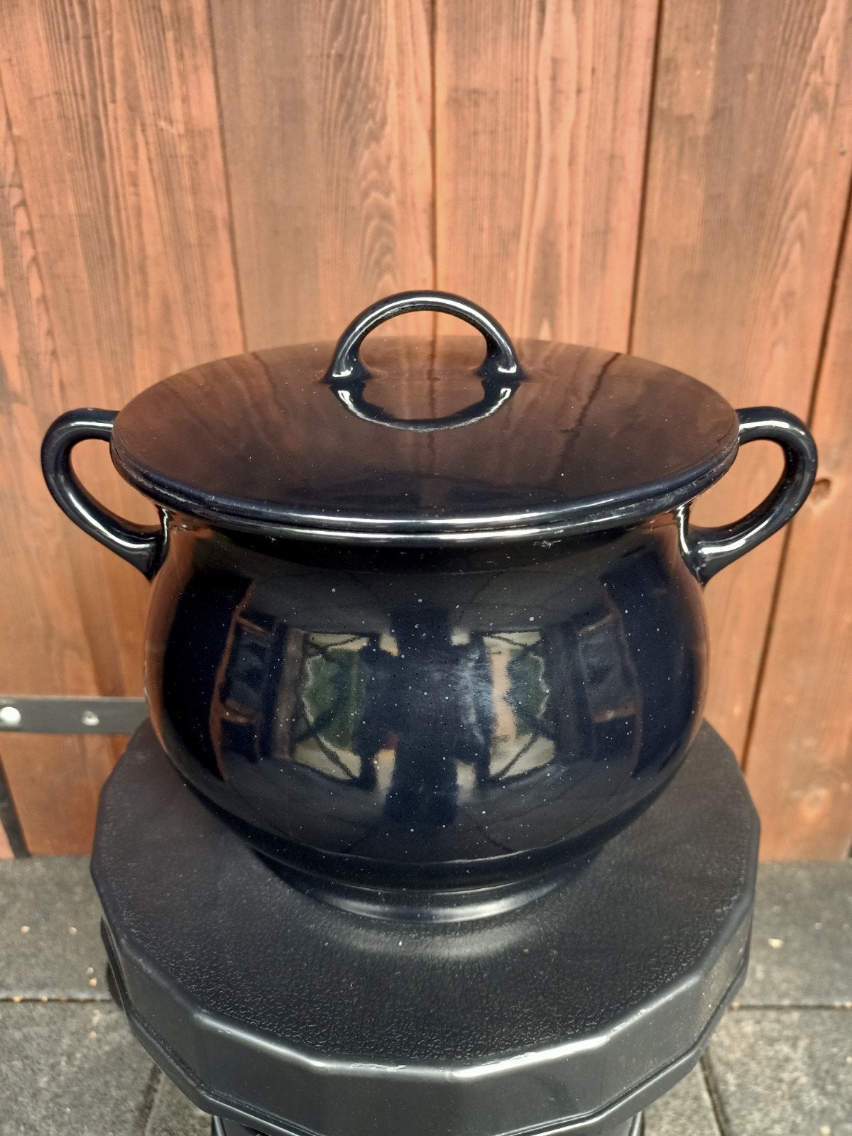 Gietijzeren kookpot zwart, Ophalen of Verzenden, Gietijzer