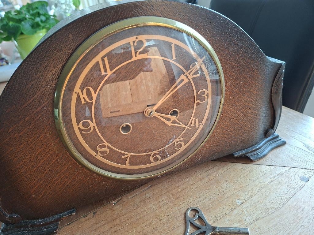 mooie antieke pendule, Antiek en Kunst, Ophalen of Verzenden