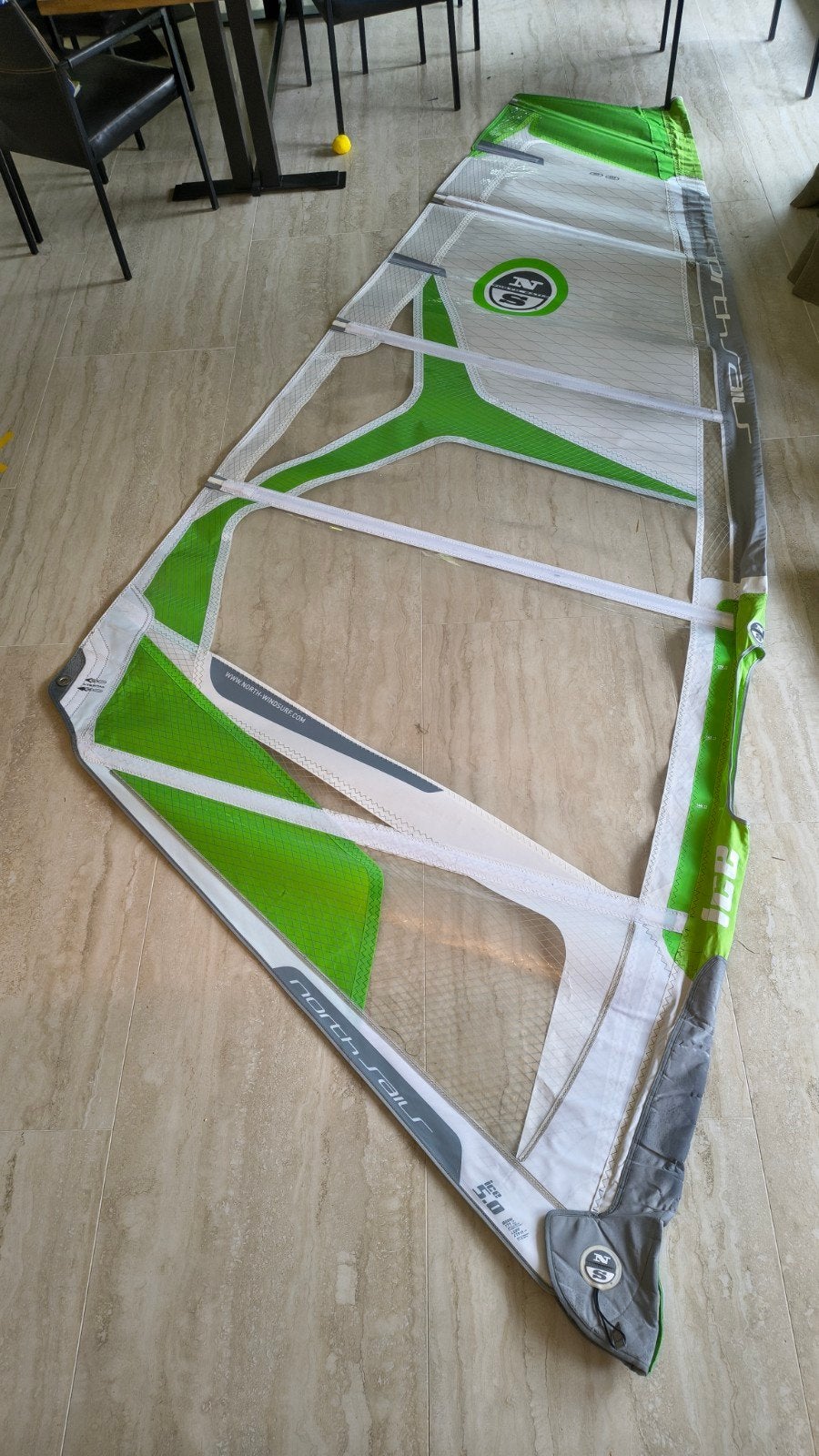 North Sails Ice 5.0, Ophalen, Gebruikt, 5 tot 6.5 m², North Sails