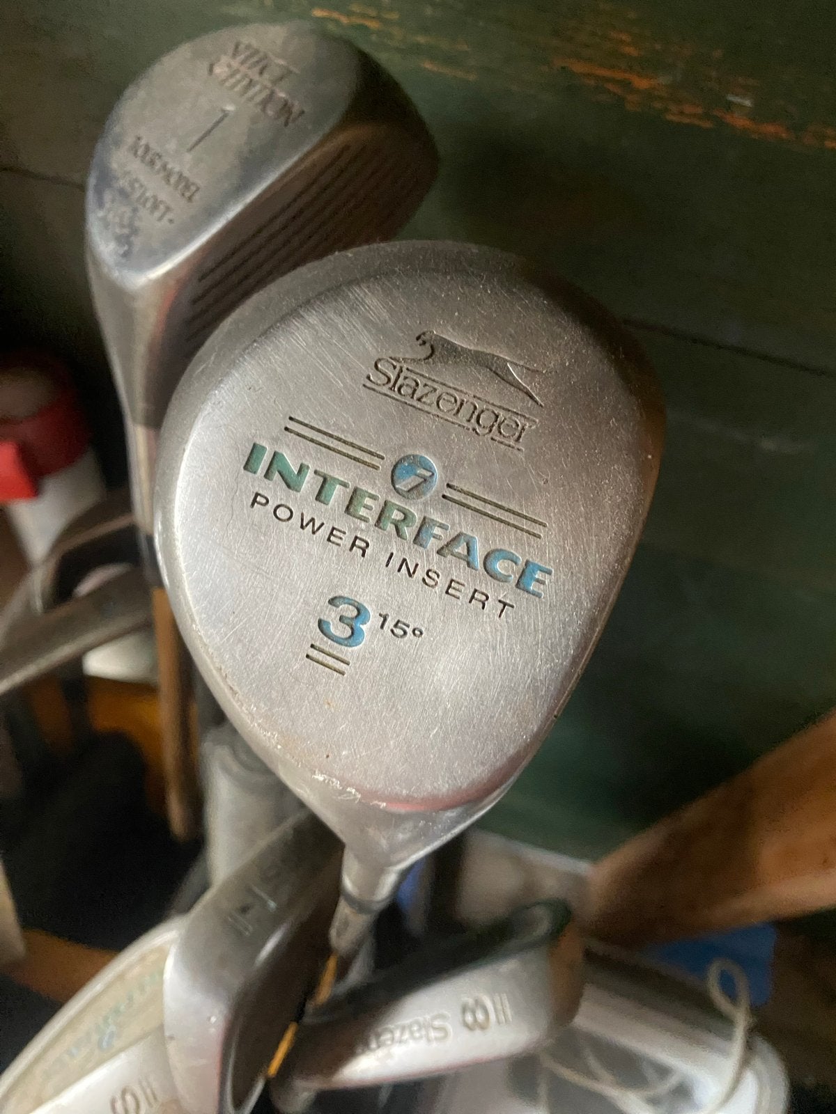 Mooie Slazenger golftas met complete stickset, Ophalen, Gebruikt, Set, Overige merken