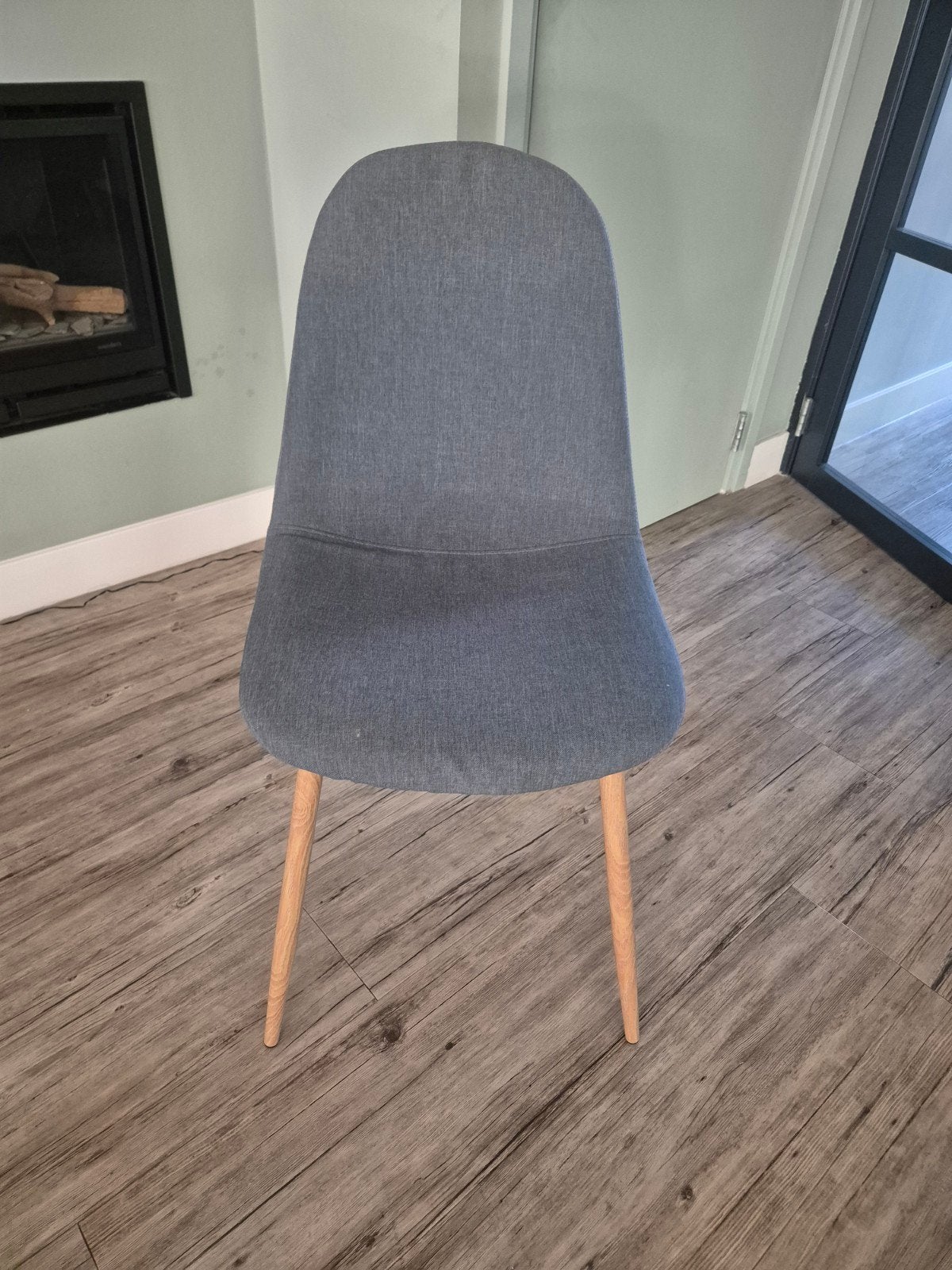 4 blauwgrijze stoelen van Sostrene Grene, Ophalen, Blauw, Zo goed als nieuw, Vier