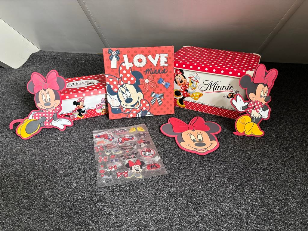 Minnie Mouse Kamer Decoratie Set - Zo Goed als Nieuw, Ophalen, Zo goed als nieuw, Wanddecoratie