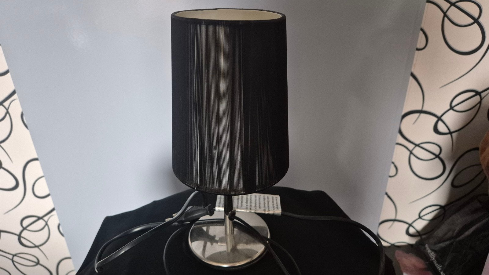 mooi zwarte nacht kastje, Huis en Inrichting, Lampen | Lampenkappen, Ophalen of Verzenden, Zo goed als nieuw, Rond
