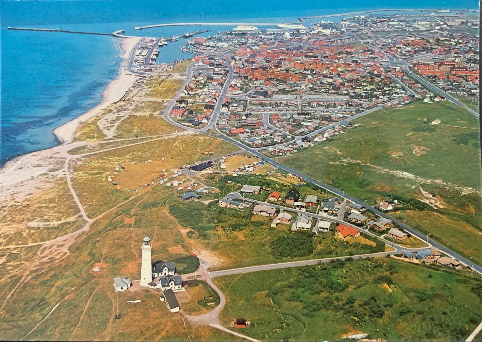 Denemarken, Hirtshals, met vuurtoren., Ophalen of Verzenden, Ongelopen, Overig Europa