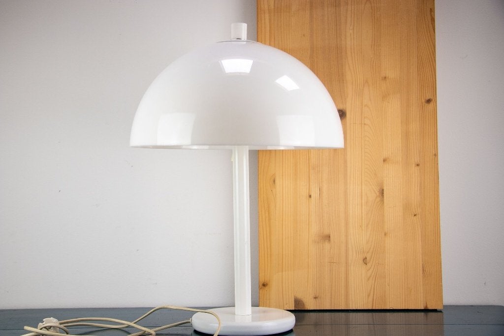 Dijkstra mushroom lamp wit, jaren 70, Ophalen of Verzenden