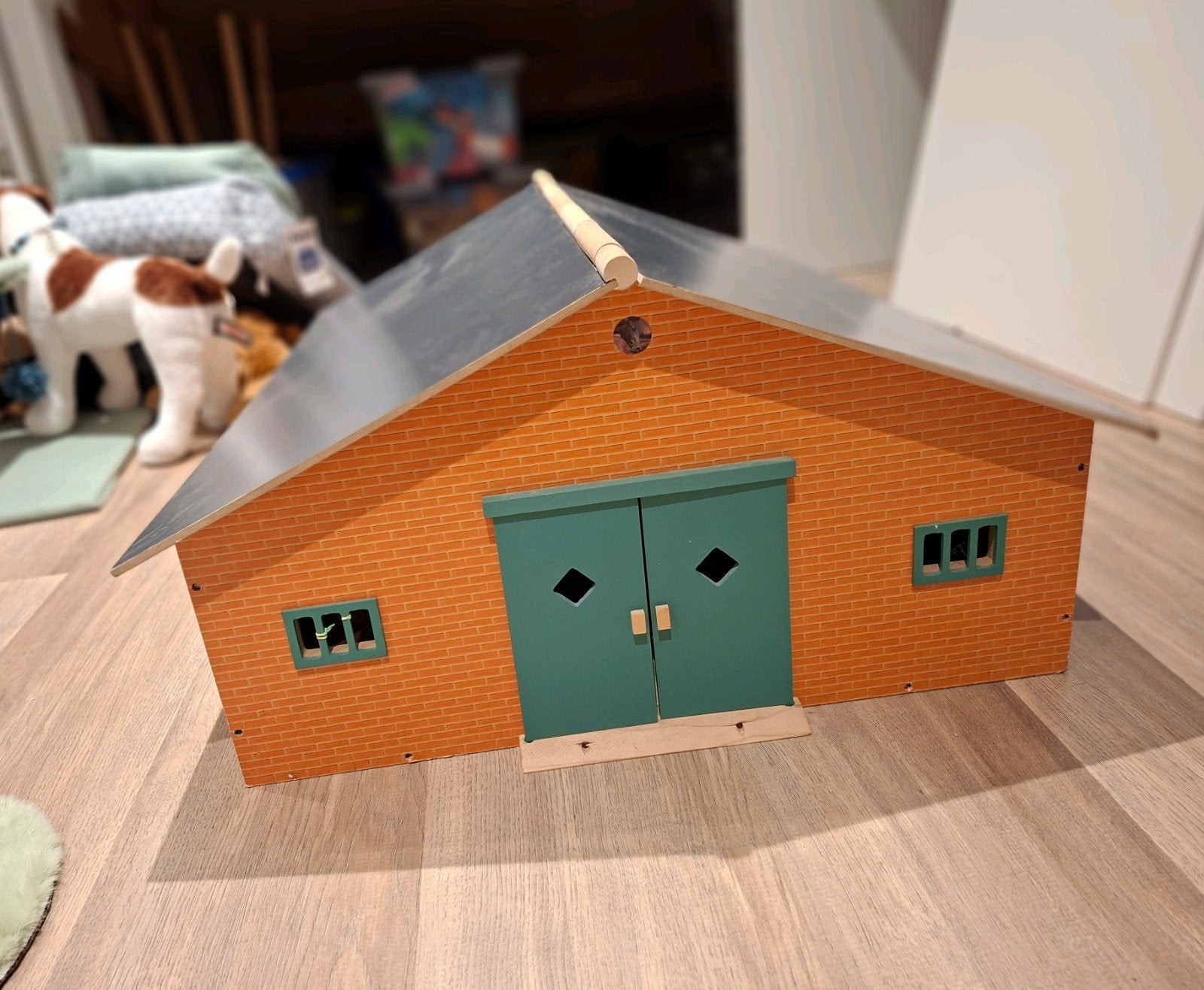 houten speelgoed stal., Ophalen