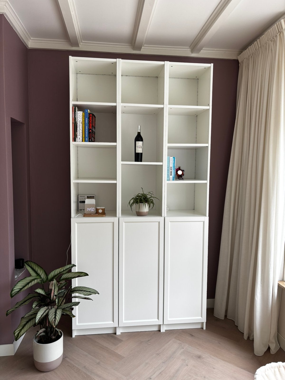 Witte IKEA Billy boekenkast, Ophalen, Zo goed als nieuw
