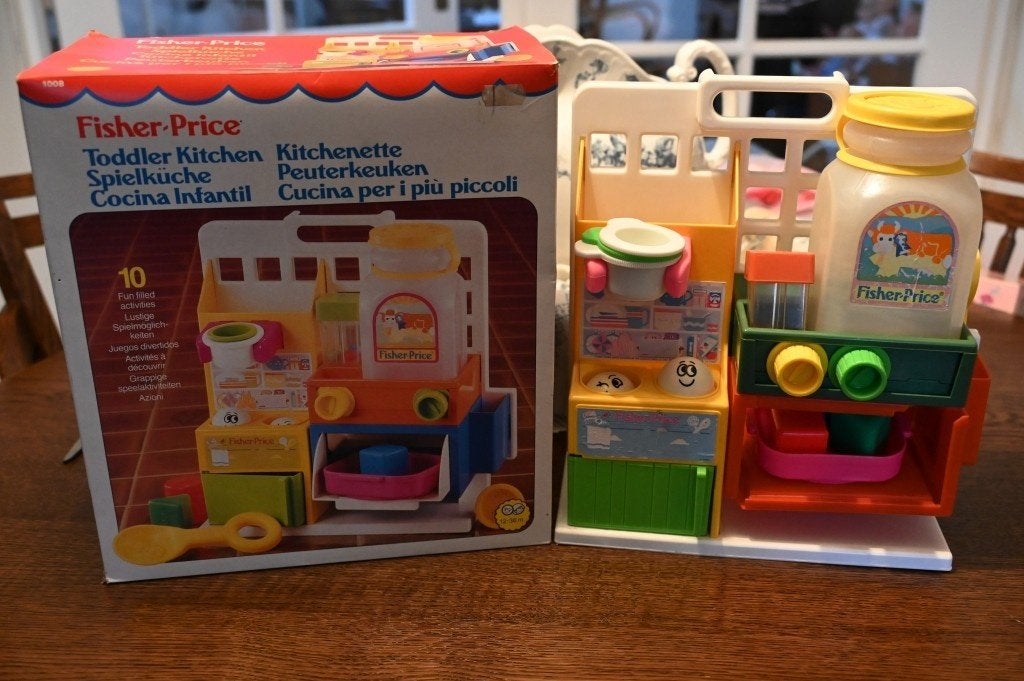 Fisher-price keukentje jaren 90, Kinderen en Baby's, Speelgoed | Fisher-Price, Ophalen of Verzenden, Gebruikt, Speelset
