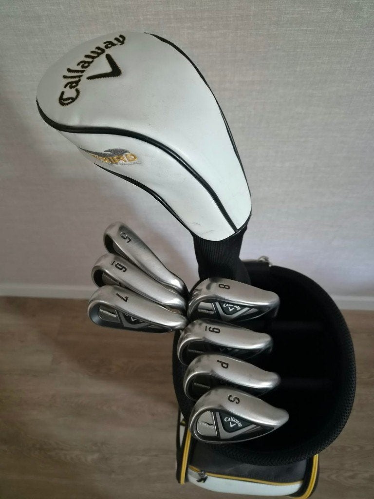 Callaway Warbird heren golfset – R-flex grafiet – +1 inch, Ophalen, Gebruikt, Set, Callaway
