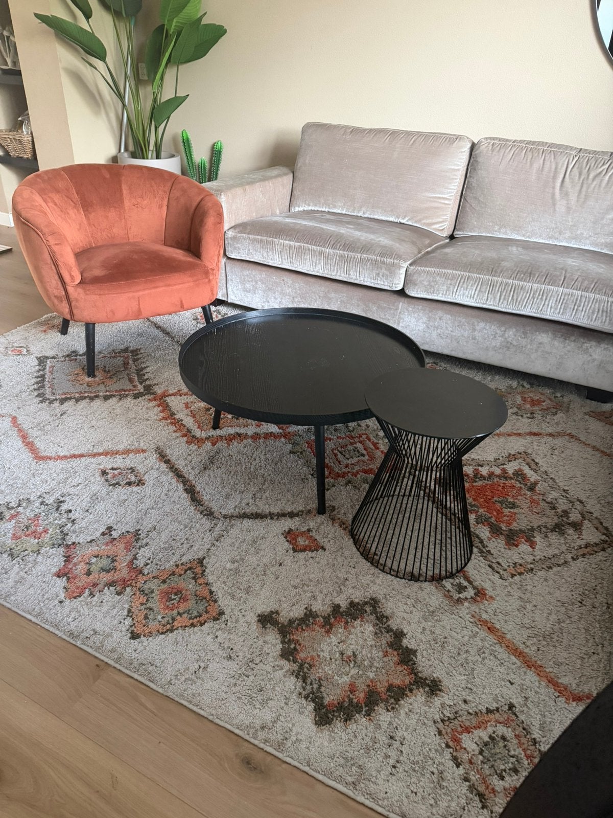 2 salontafels van WOOOD, Ophalen, Zo goed als nieuw, Rond, 50 tot 100 cm