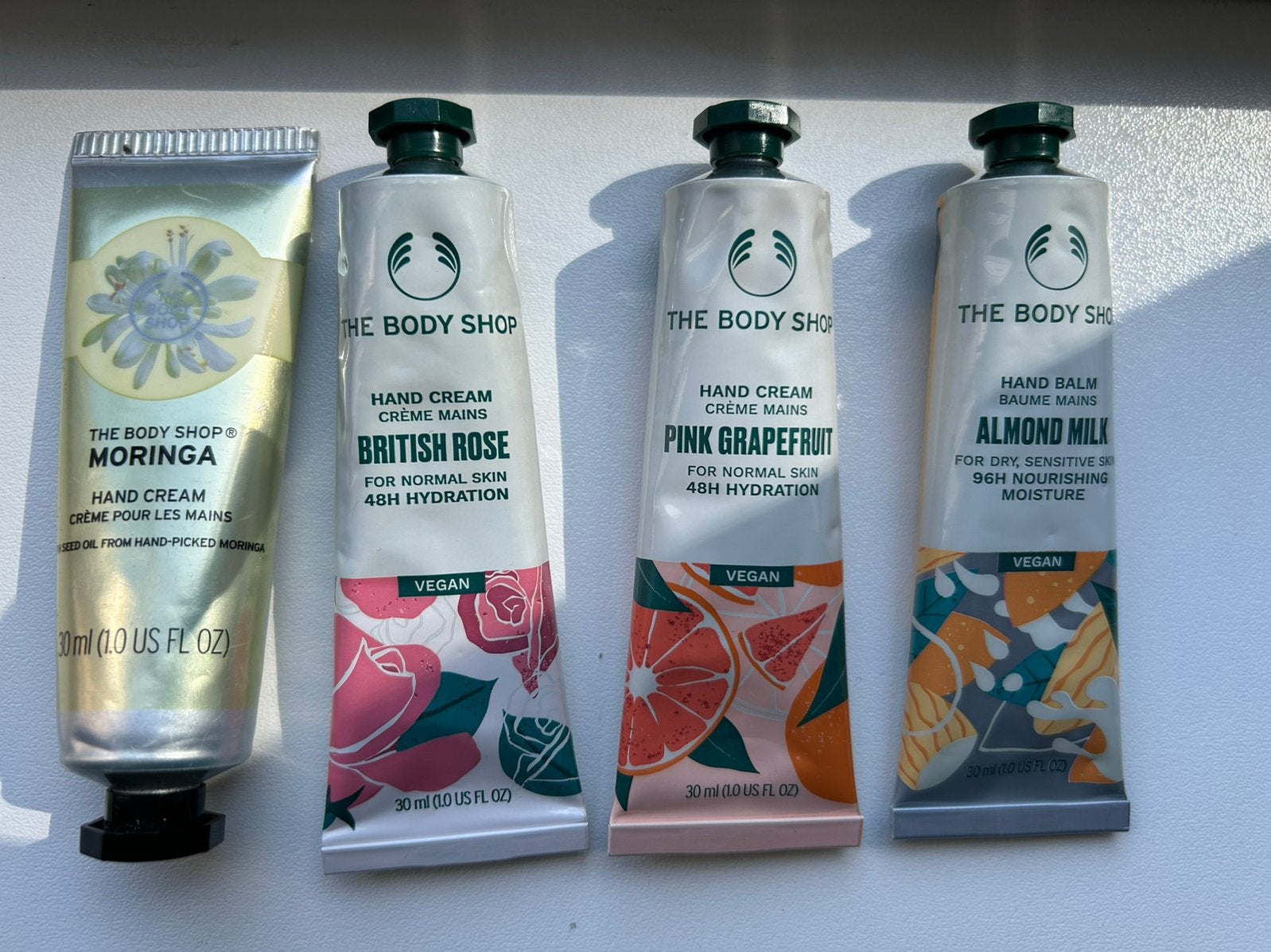 Nieuw! 4x The body shop handcrème, Ophalen of Verzenden, Nieuw, Overige typen