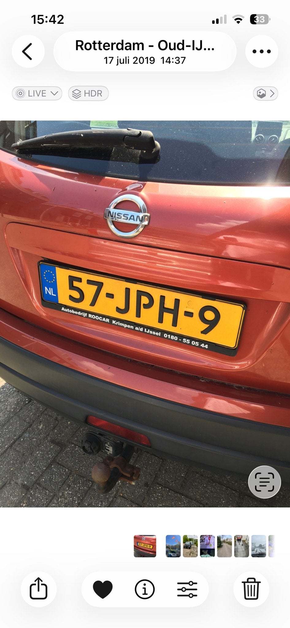 Nissan Qashqai 2.0 4WD CVT 2009 Rood, Auto's, Nissan, Automaat, 1429 kg, 4 cilinders, Origineel Nederlands