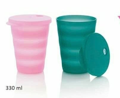 Tupperware Rietjesbeker 330 ml - Splinternieuw, BPA-vrij, Overige kleuren, Beker of Kan, Nieuw