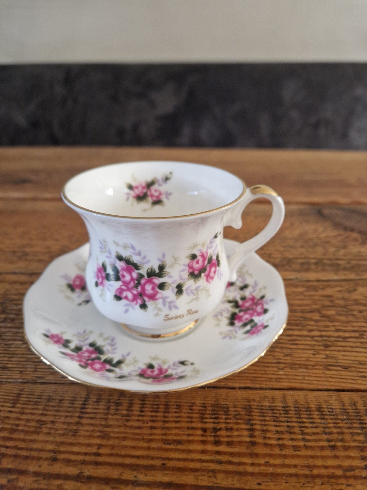Royal Ascot Kop en Schotel – Society Rose, Antiek en Kunst, Ophalen of Verzenden