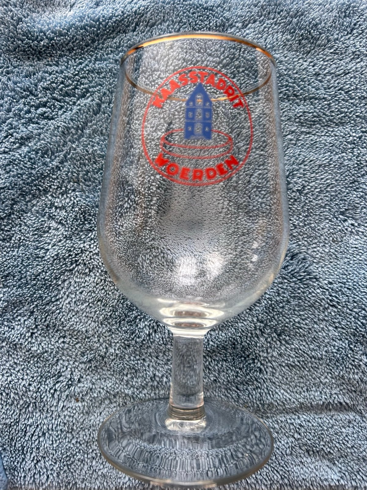 Vintage Bierglas Kaastadrit Woerden, Antiek en Kunst, Antiek | Glas en Kristal, Ophalen of Verzenden