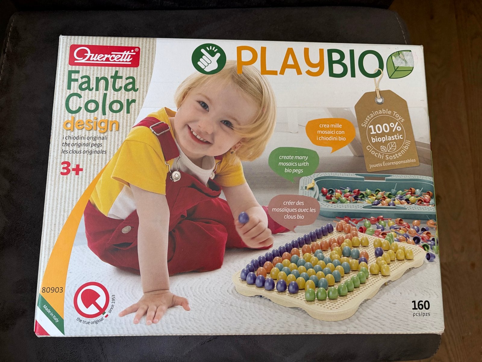 Quercetti Fanta Color Design PlayBio mozaïekspel, Ophalen of Verzenden, Zo goed als nieuw, Knutselen