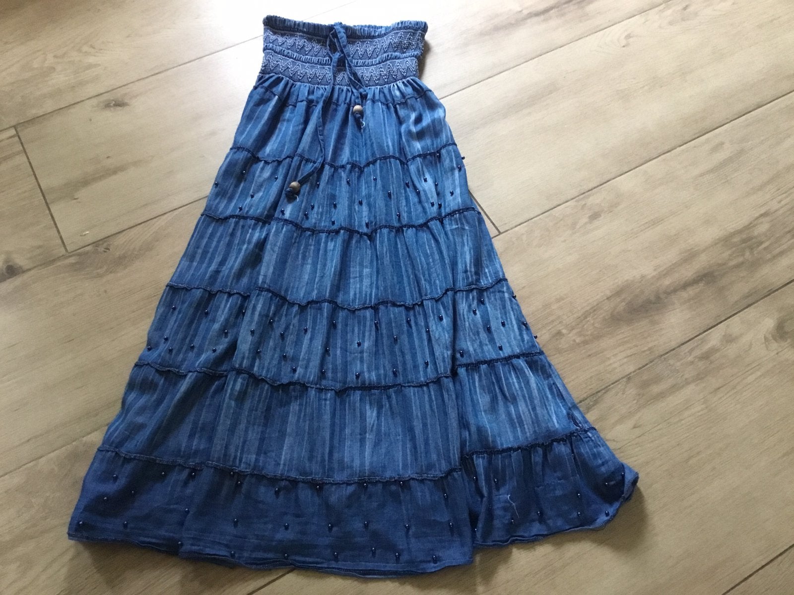 Mooie lange boho rok van Jabez ! Maat S/M, Kleding | Dames, Ophalen of Verzenden, Zo goed als nieuw, Maat 38/40 (M), Onder de knie