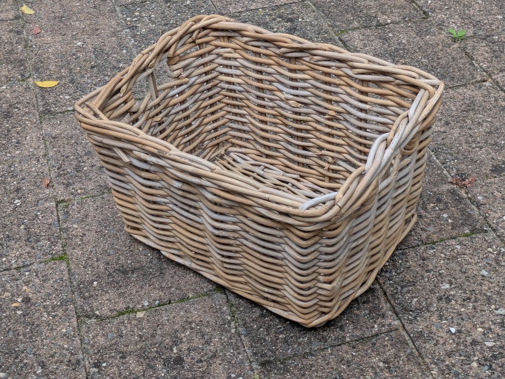 Rieten mand, bv voor transportfiets, 44x33x25 cm, Fietsen en Brommers, Ophalen of Verzenden, Zo goed als nieuw, Overige merken