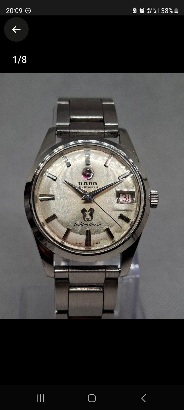 Rado Golden Horse Herenhorloge - Klassiek en Elegant, Overige merken, Staal, Gebruikt, Staal