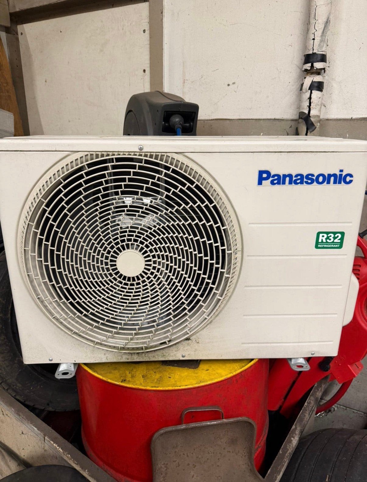 Panasonic r32 airco buiten unit, Witgoed en Apparatuur, Ophalen, Zo goed als nieuw, Wandairco, 3 snelheden of meer