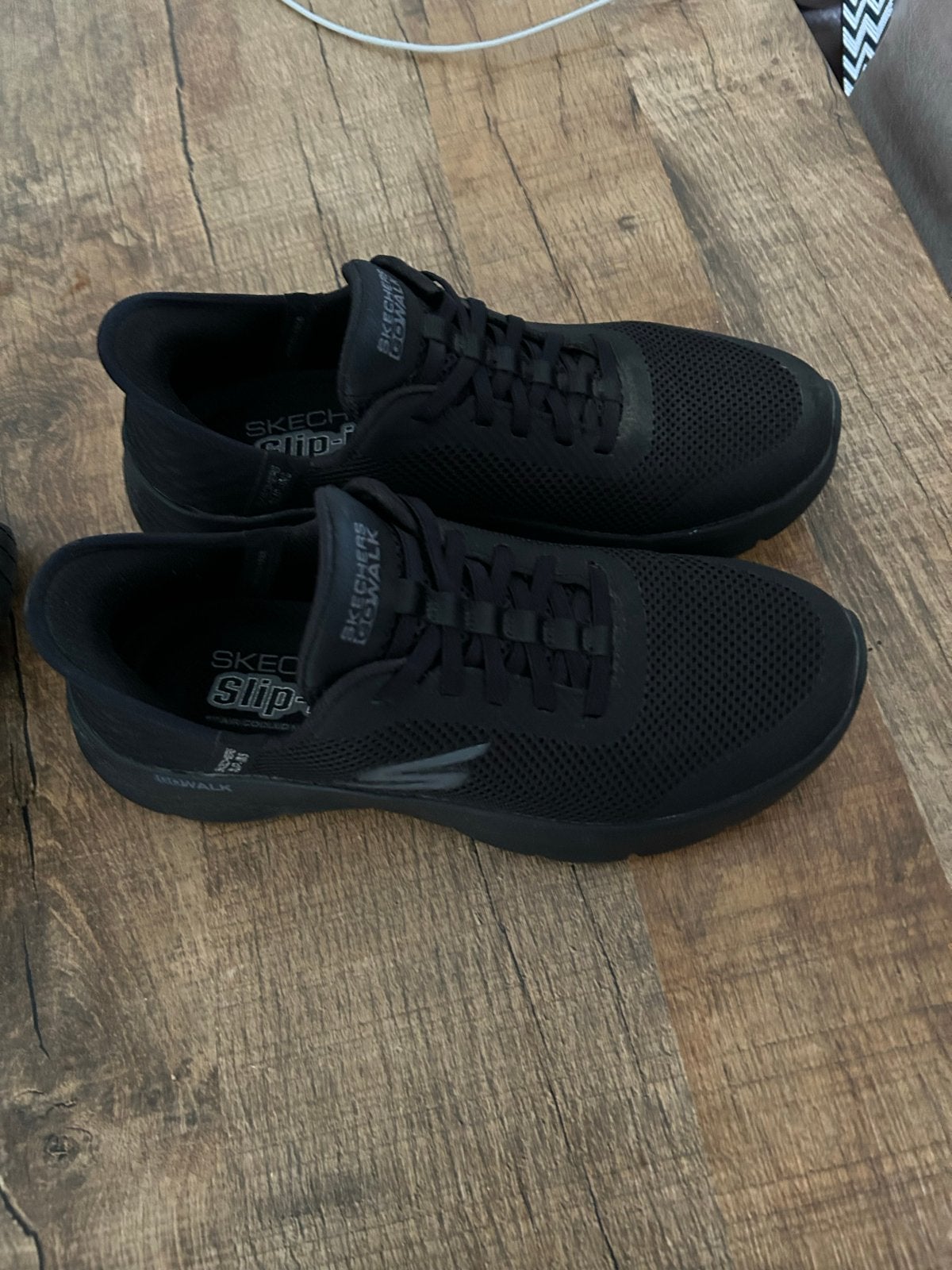 Zwarte Skechers Slip-ins Go Walk instappers maat 38!, Ophalen, Nieuw, Zwart, Instappers