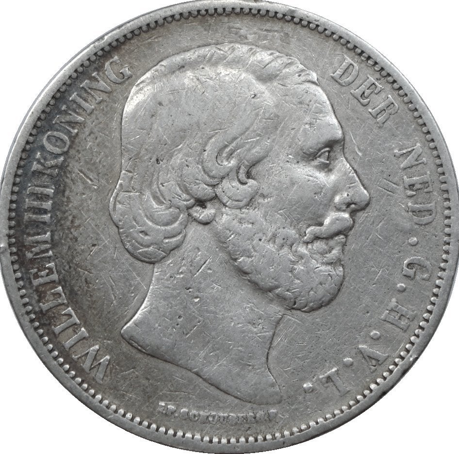 Nederland 2,5 gulden 1867 (zilver), Postzegels en Munten, Munten | Nederland, Koning Willem III, Zilver, Ophalen of Verzenden