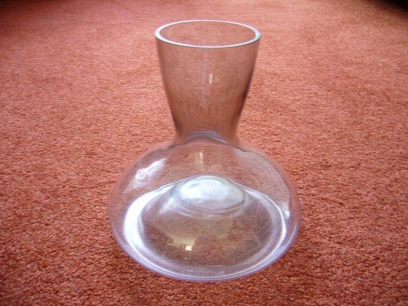 Mooie vaas voor Biedermeier van zwart getint glas nieuw, Overige kleuren, Nieuw, Ophalen of Verzenden, Glas