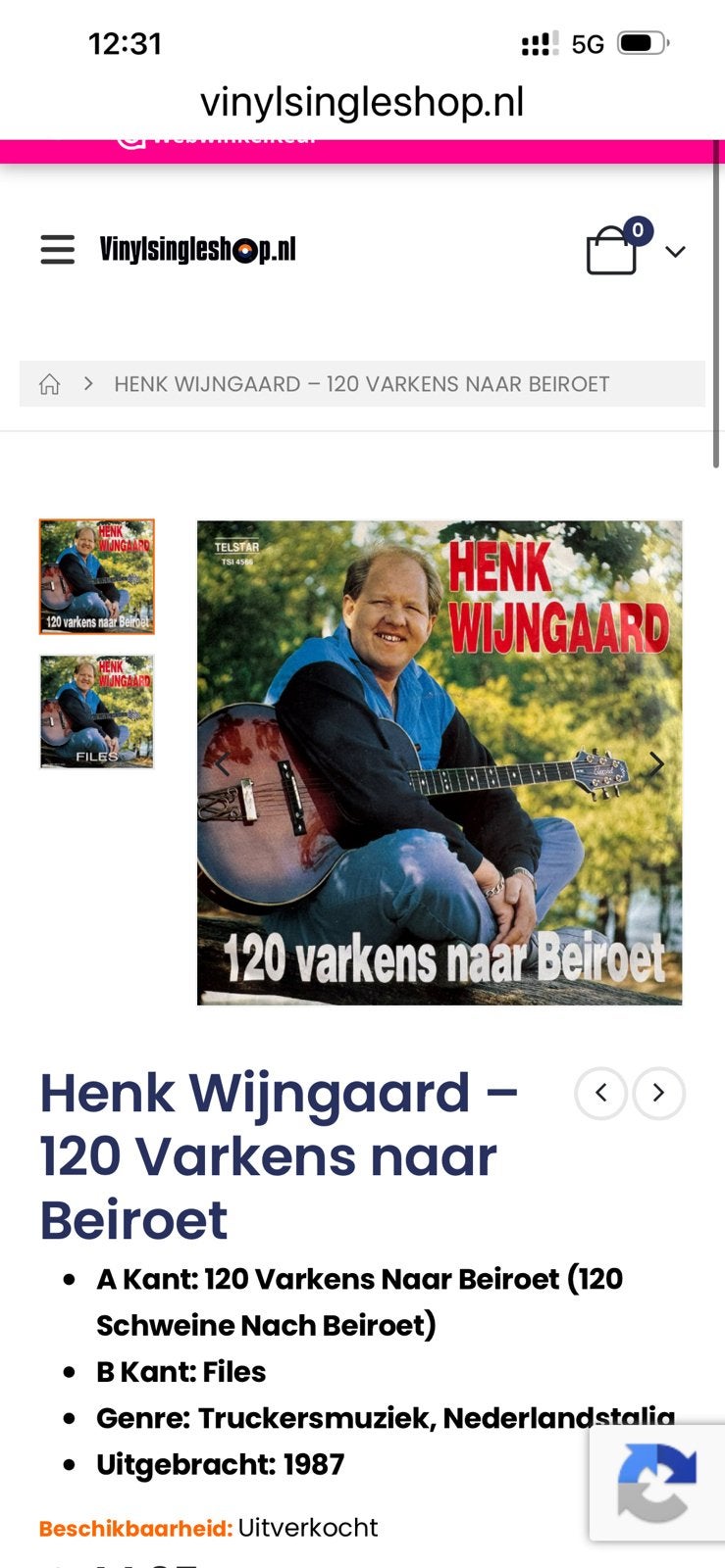 Gezocht Henk Wijngaard , 120 varkens naar Beiroet, Ophalen of Verzenden, Zo goed als nieuw, Nederlandstalig