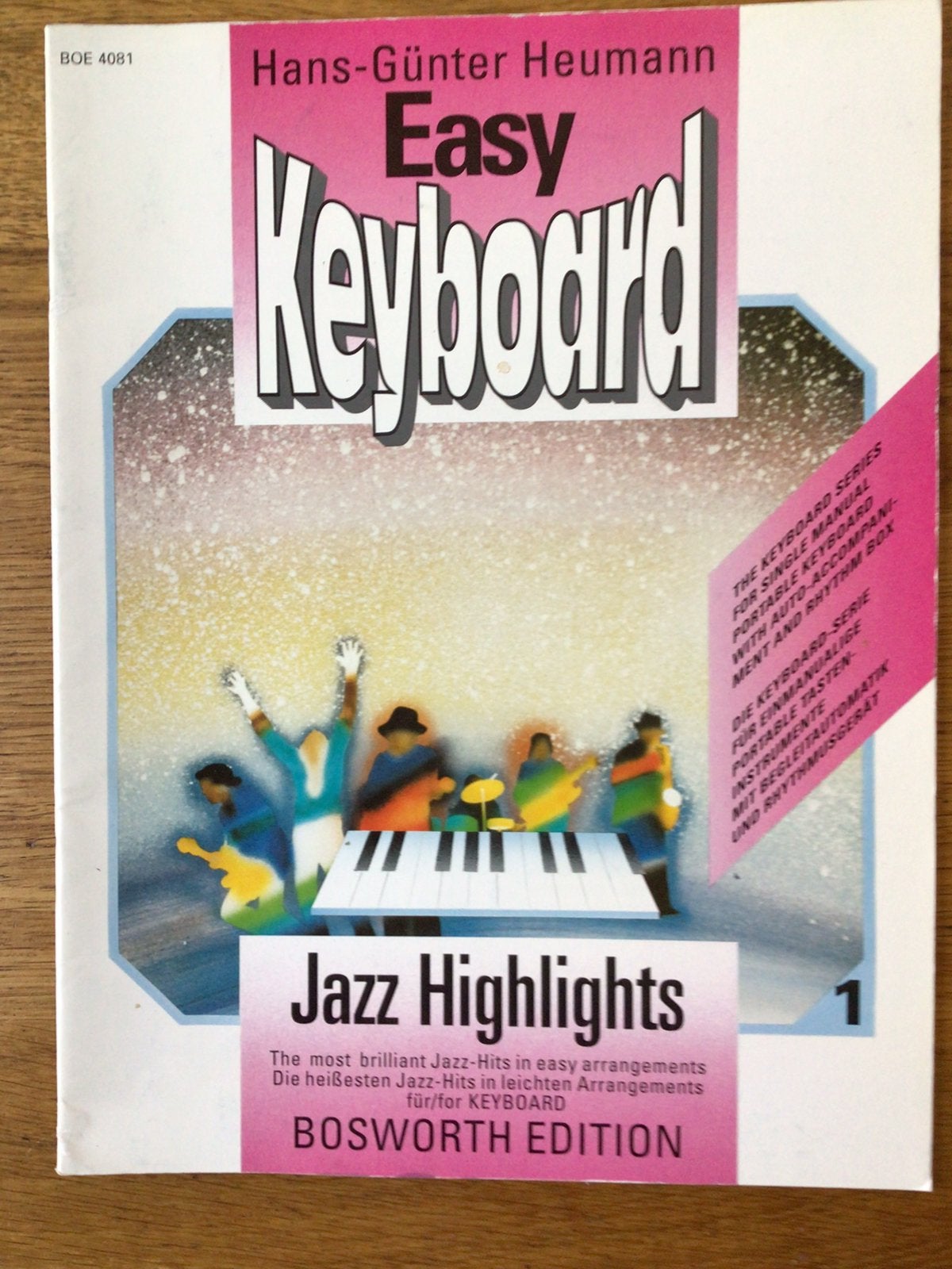 Hans-Gunter Heumann, Easy keyboard, Jazz Highlights, Muziek en Instrumenten, Bladmuziek, Les of Cursus, Ophalen of Verzenden, Zo goed als nieuw