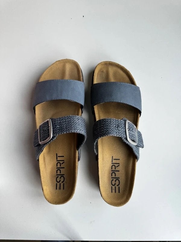 Esprit sandalen bruin/blauw | Maat 41 | Zo goed als nieuw, Verzenden, Zo goed als nieuw