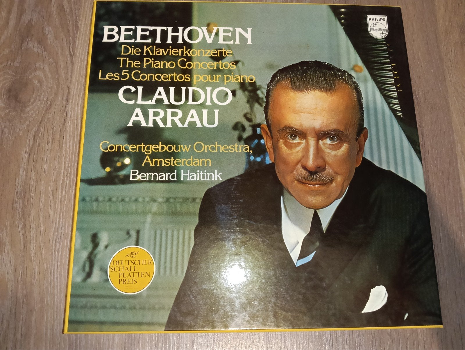 Beethoven: Die Klavierkonzerte - Arrau/Haitink Boxset, Cd's en Dvd's, Vinyl | Klassiek, Boxset, Gebruikt, Soloconcert, Ophalen of Verzenden