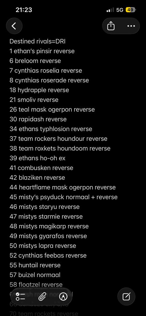Destined Rivals pokemon kaarten (common, holo, hits) gezocht, Ophalen of Verzenden, Gebruikt, Meerdere kaarten, Foil