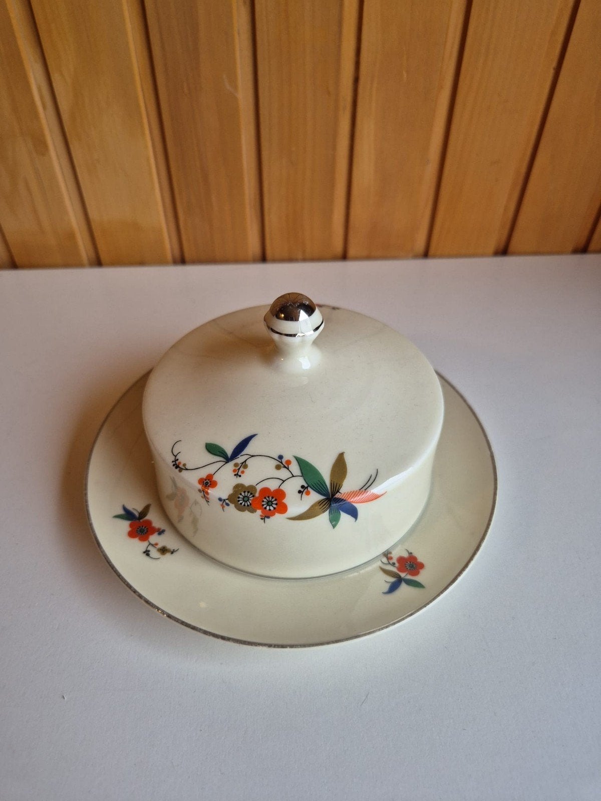 Vintage Wedgwood & Co “Royal Ivory” dekschaal, Ophalen of Verzenden