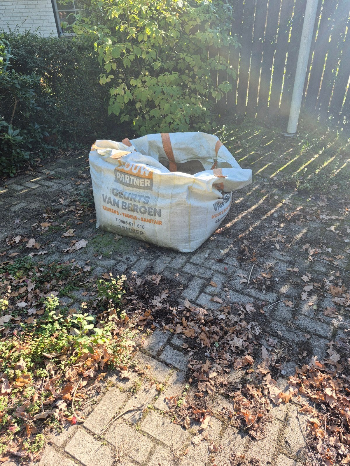 1/3e big bag met schoon (metsel/ bestrating) zand, Ophalen, Nieuw, Straatzand