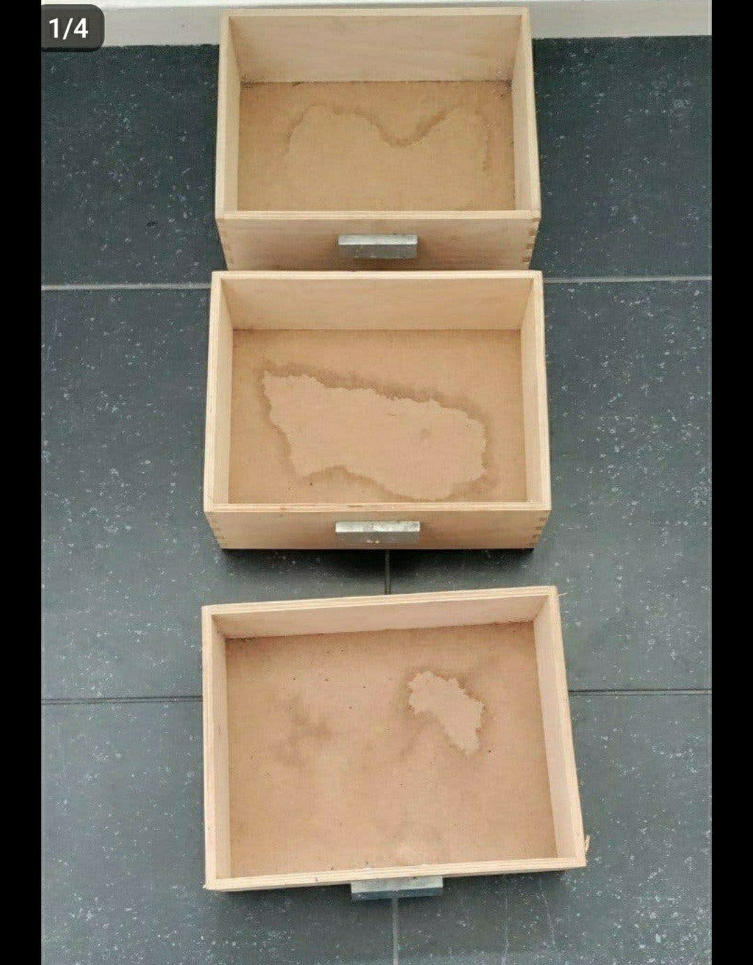 Laden,bakjes,Kast,Gereedschap,Handvat,opbergen,hout,3 laden