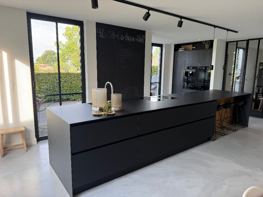 Luxe keuken Eggersmann/ kookeiland | Miele | BORA | Quooker, Ophalen, Gebruikt, Zwart, Overige typen